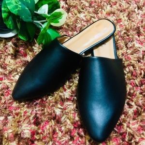 Shoes - ❣️best seller ❣️BLACK PU FLAT MULES - SHOES Shoes - ❣️best seller ❣️BLACK PU FLAT MULES - SHOES